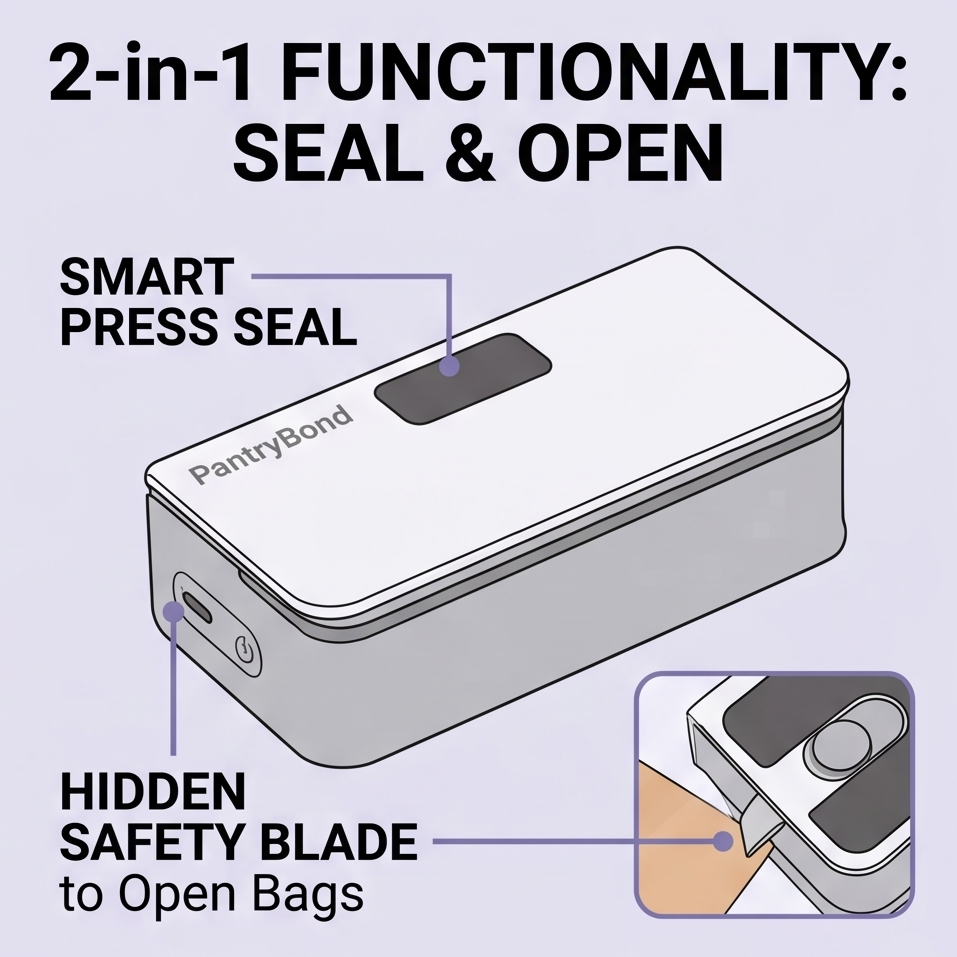 PantryBond™ - 2-in-1 Smart Heat Sealer