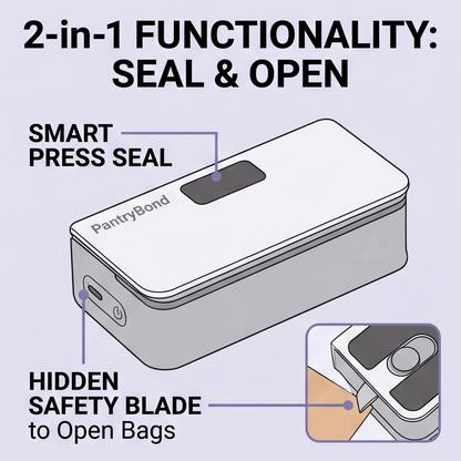 PantryBond™ - 2-in-1 Smart Heat Sealer